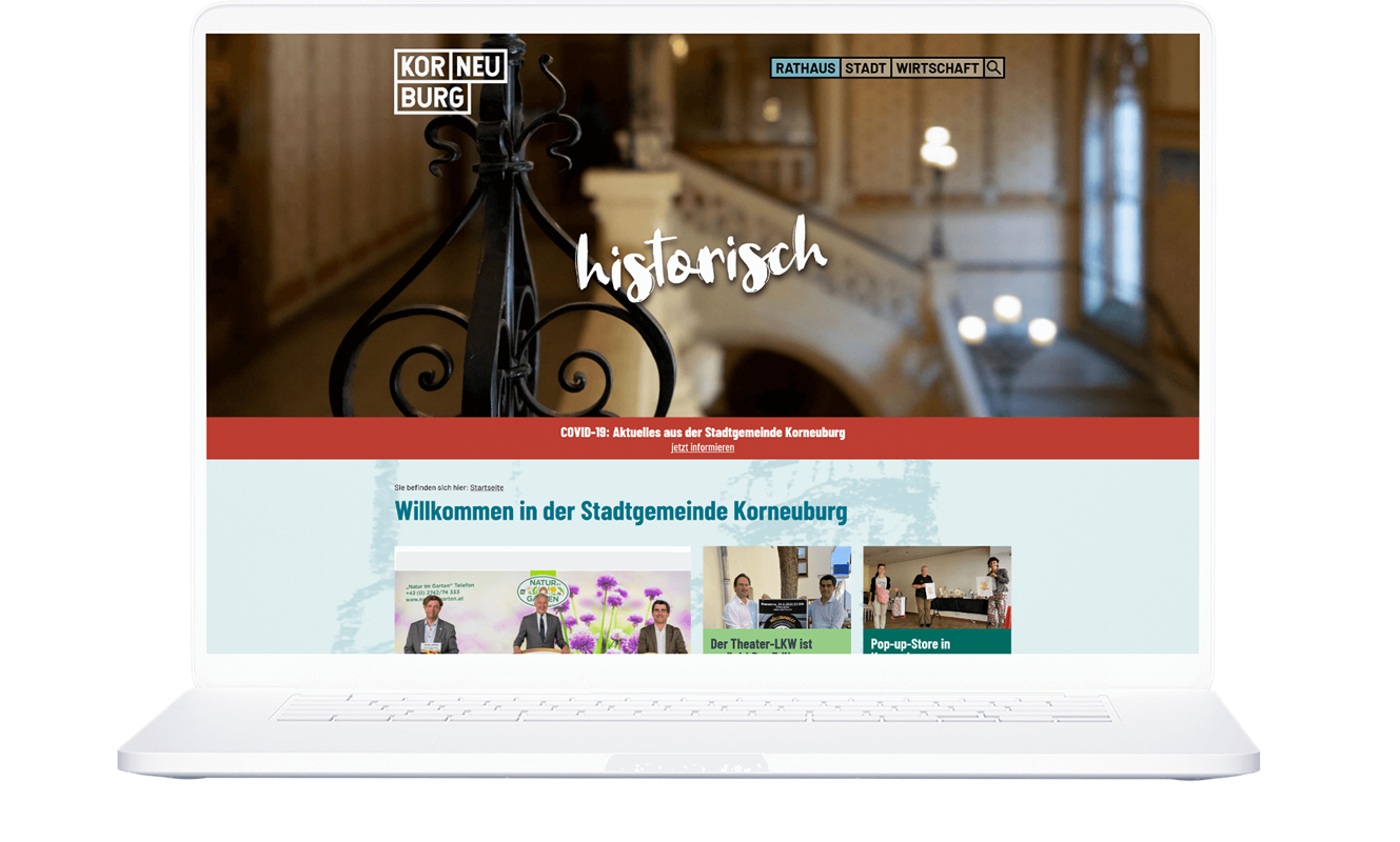 Webseite von Korneuburg